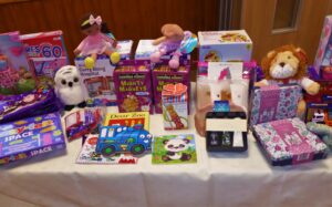 The toys will be delivered to disadvantaged children of all ages across the county by Mother Christmas.
